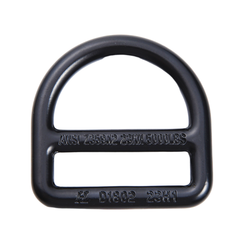 HLD1802 46 mm gegalvaniseerde stalen D-ring met dubbele staaf