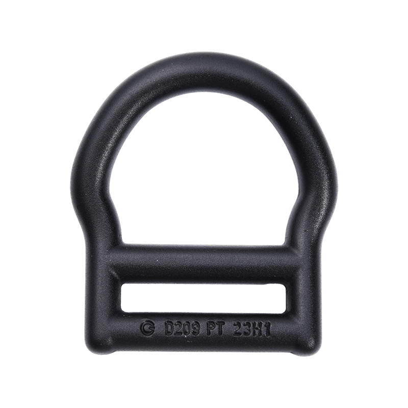 HLD1807 46 mm binnenmaat zwarte aluminium D-ring